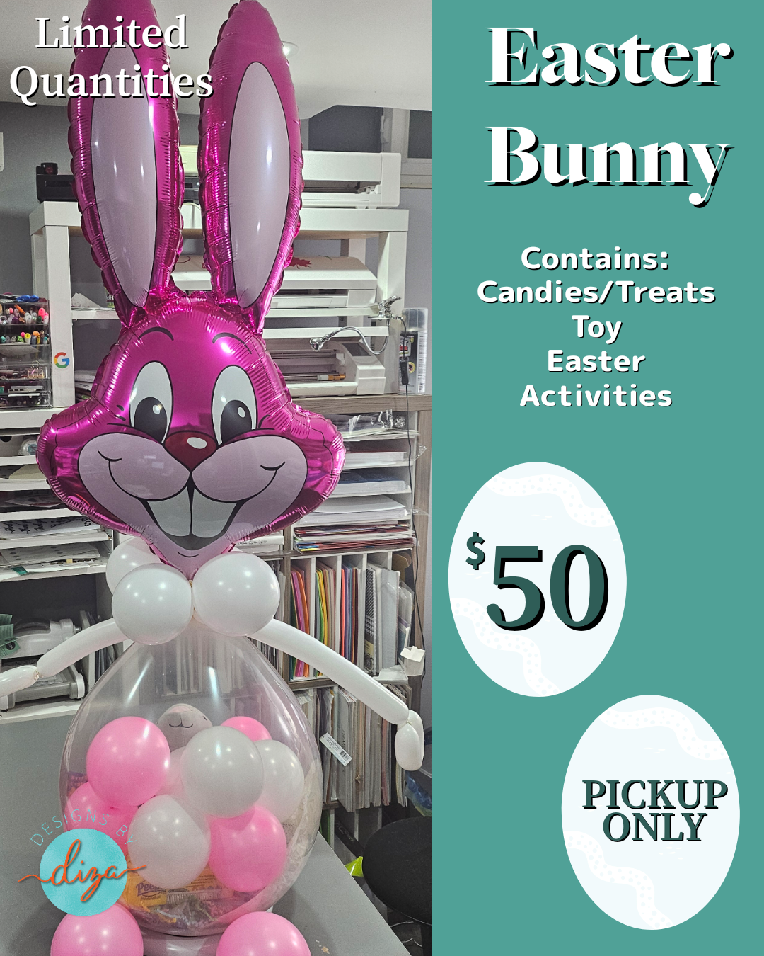 Easter Bunny Balloon Gift