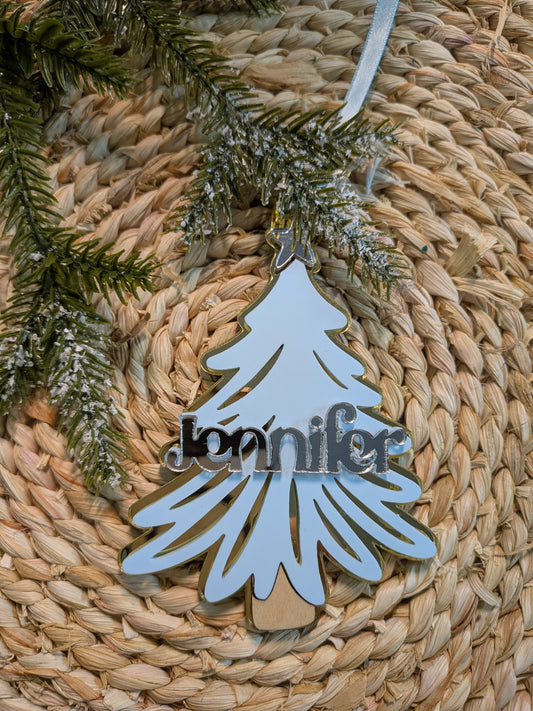 Personalized Christmas Tree Name Ornament