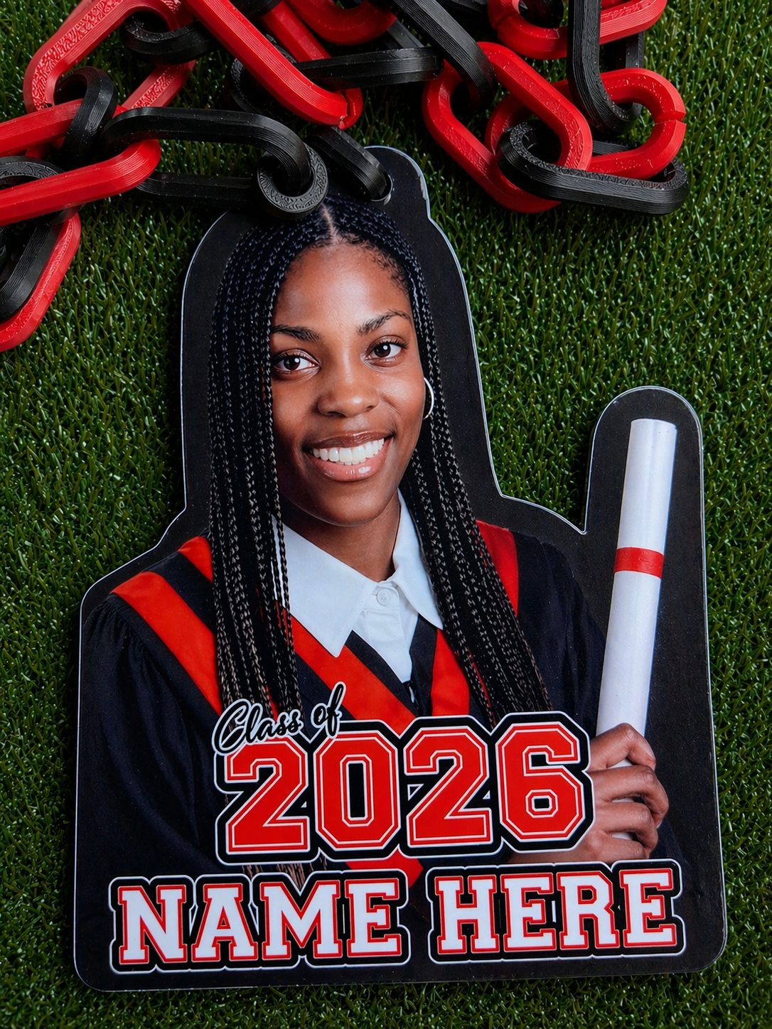Custom Graduation Photo Chain | 1 Photo Personalized Grad Keepsake Necklace