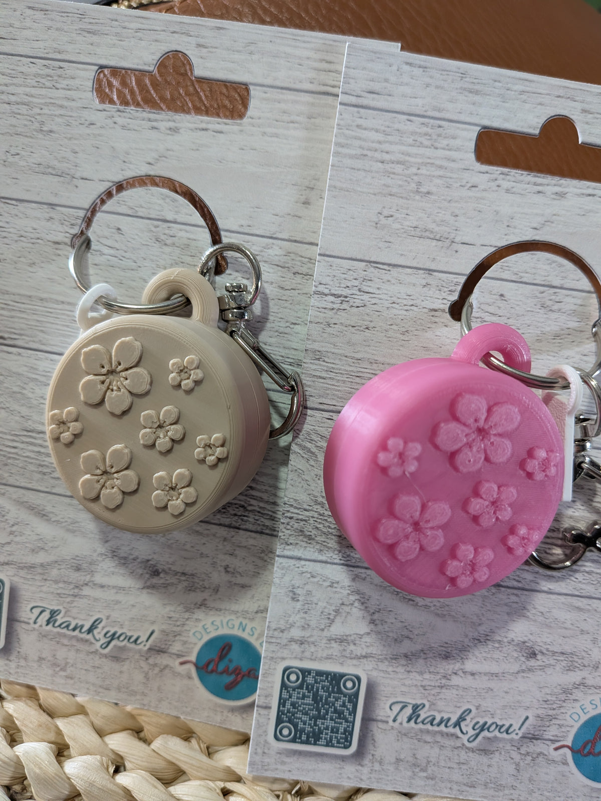 Mini Travel Jewellery Holder Keychain – Portable Ring & Earring Case