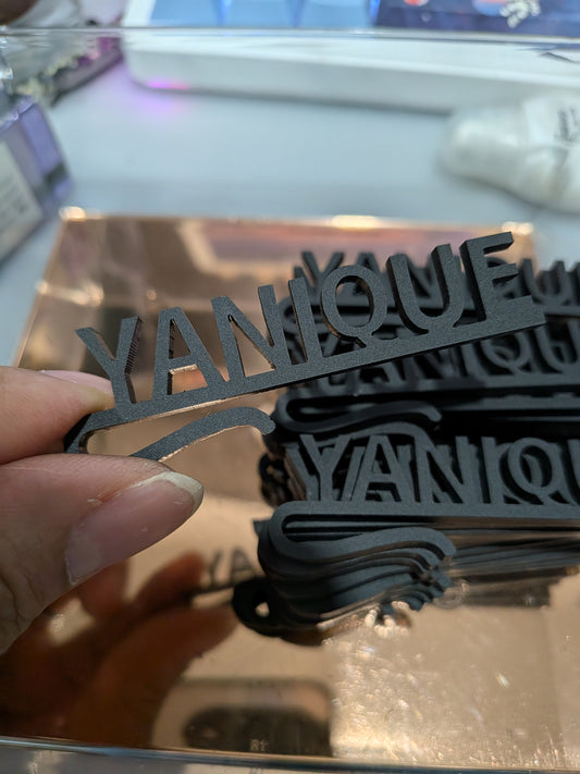 Personalized Acrylic Drink Charm – Name Glass Tag