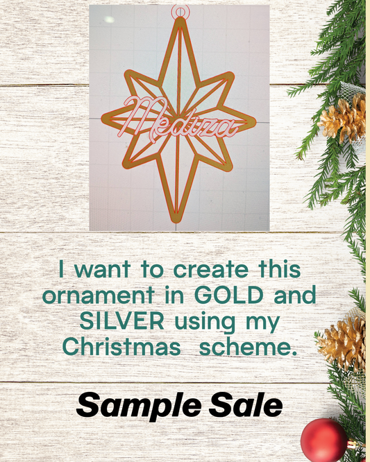 Personalized Star Name Ornament | Christmas Sample Sale