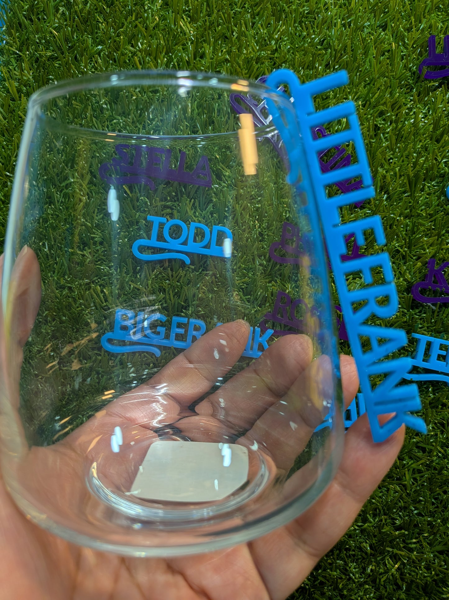 Personalized Acrylic Drink Charm – Name Glass Tag